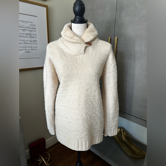 Ralph Lauren Cream Cowl Neck Sweater - Picture 1 of 5